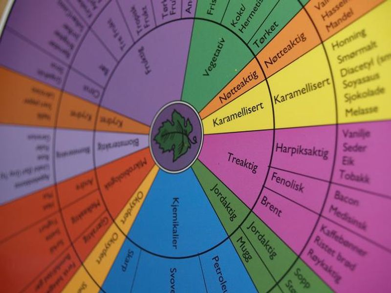 Aromahjul for vin  - norsk