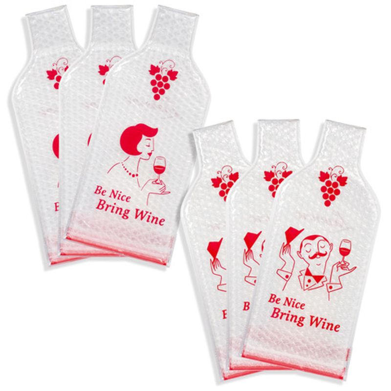 Wine Cush - vinflaskebeskytter 6-pk