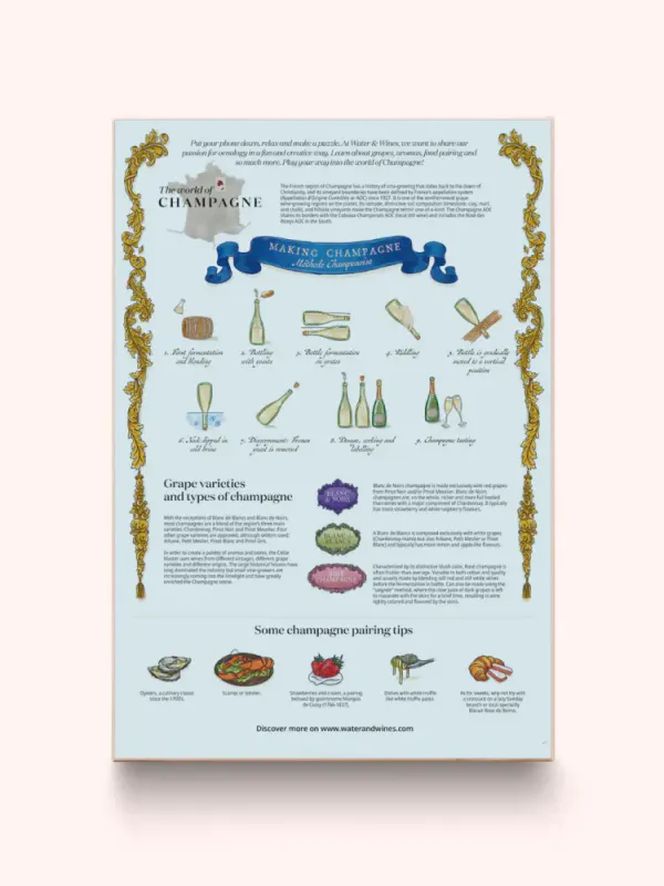 Water and Wines Puslespill Champagne