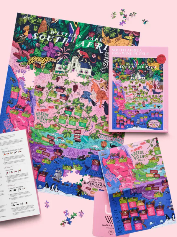 Water and Wines Puslespill Sør Afrika