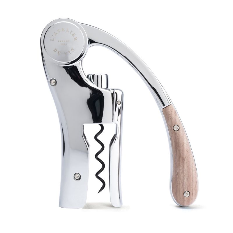 L'Atelier du Vin Oeno Motion Wood and Chrome vinopptrekker